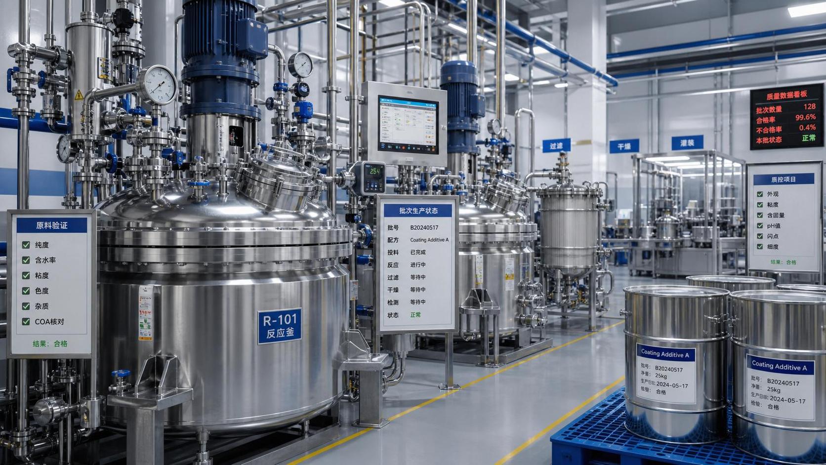 Fine Chemical Manufacturing for Coatings: Key Process Steps and Quality Control Points