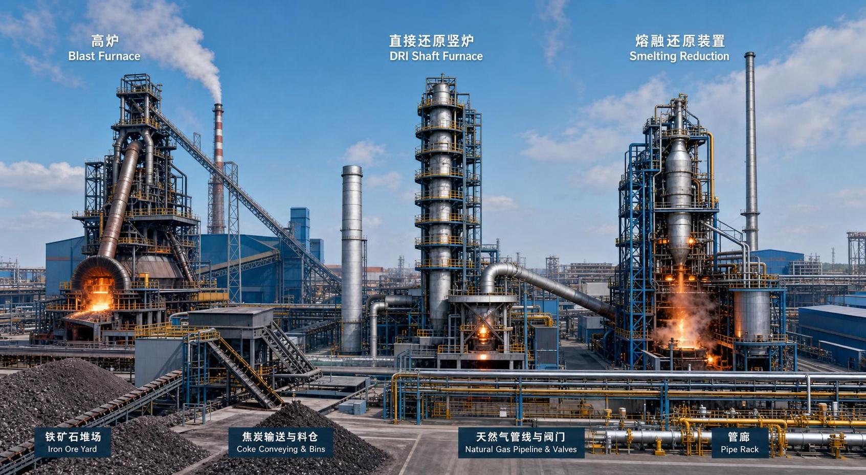 Ferrous Metallurgy Ironmaking Explained: Blast Furnace, DRI, and Smelting Reduction Compared