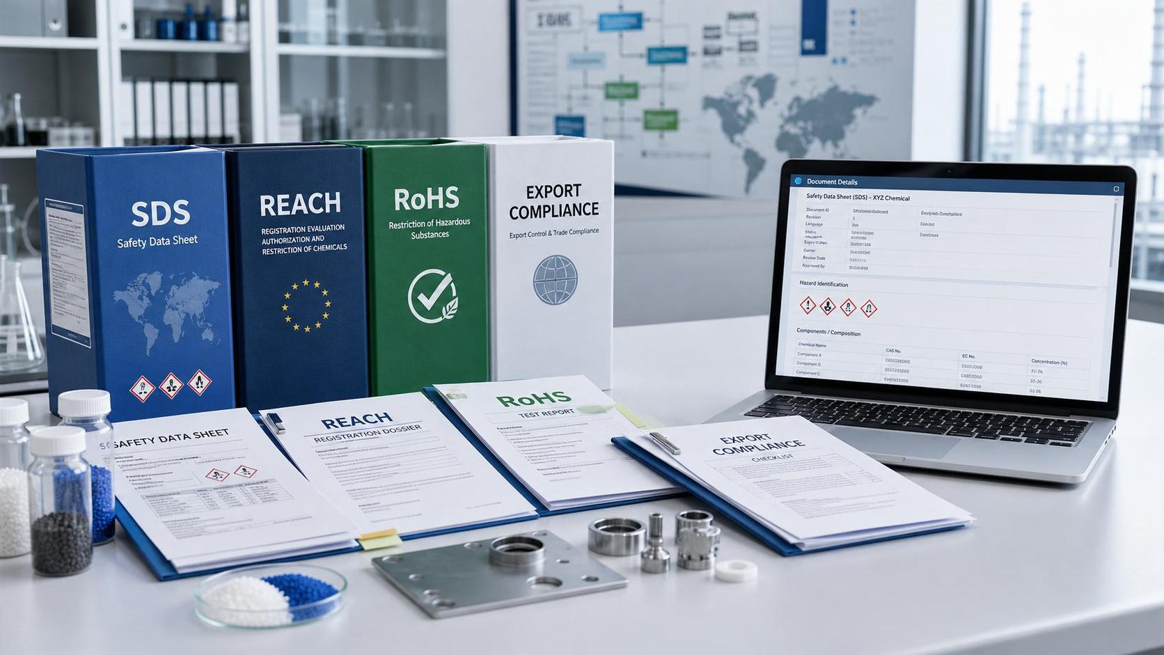 Chemical Compliance Documentation Checklist for SDS, REACH, RoHS, and Export Reviews