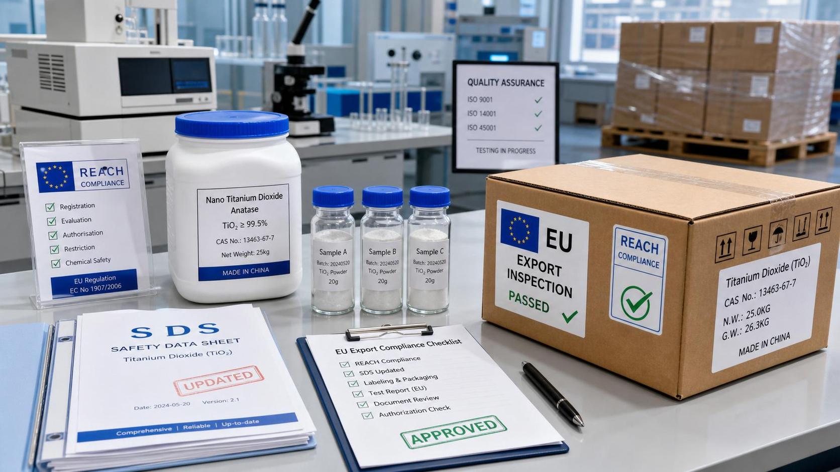 REACH Nano TiO2 Rule Tightens Fine Chemicals Exports