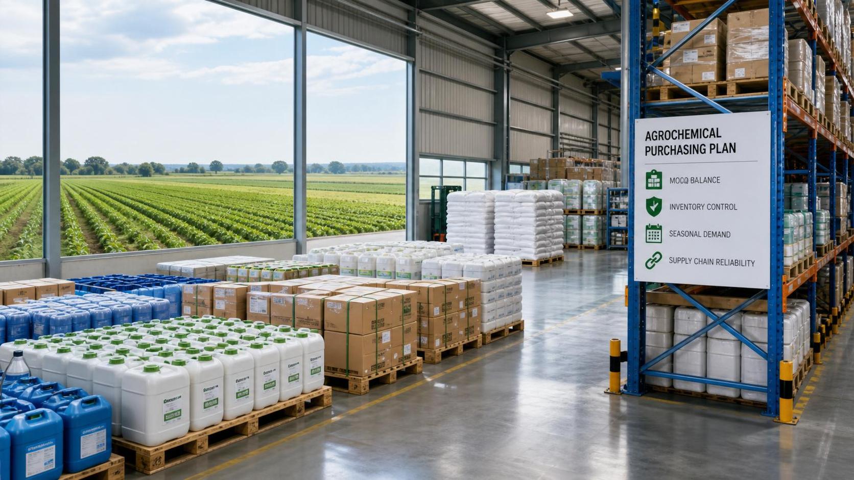 Procurement Planning for Agrochemicals: How to Balance Seasonality, MOQ, and Inventory Risk