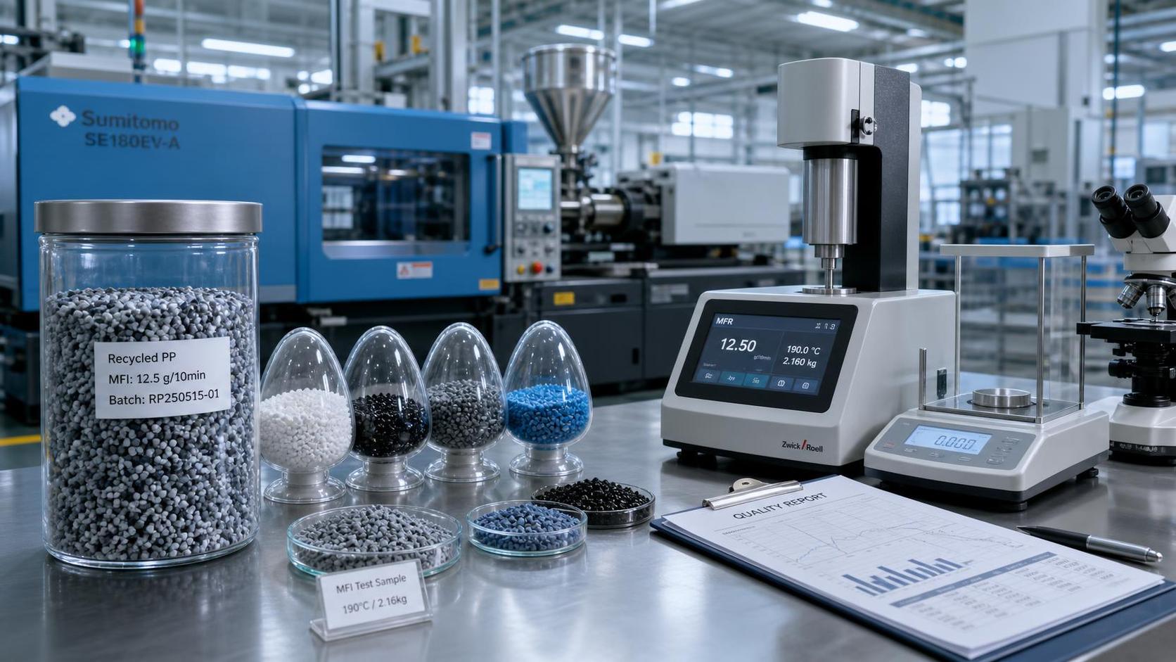 How to Evaluate Recycled Polymer Granules for Injection Molding Performance?