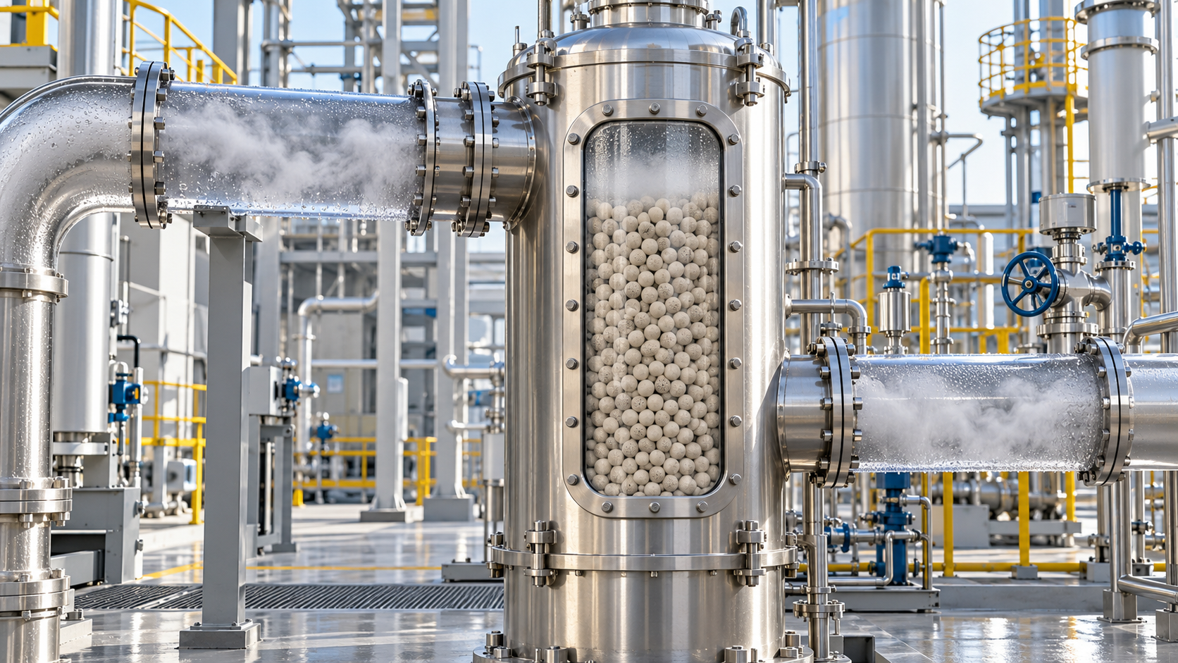 Which carbon capture materials grades suit high-humidity flue gas?