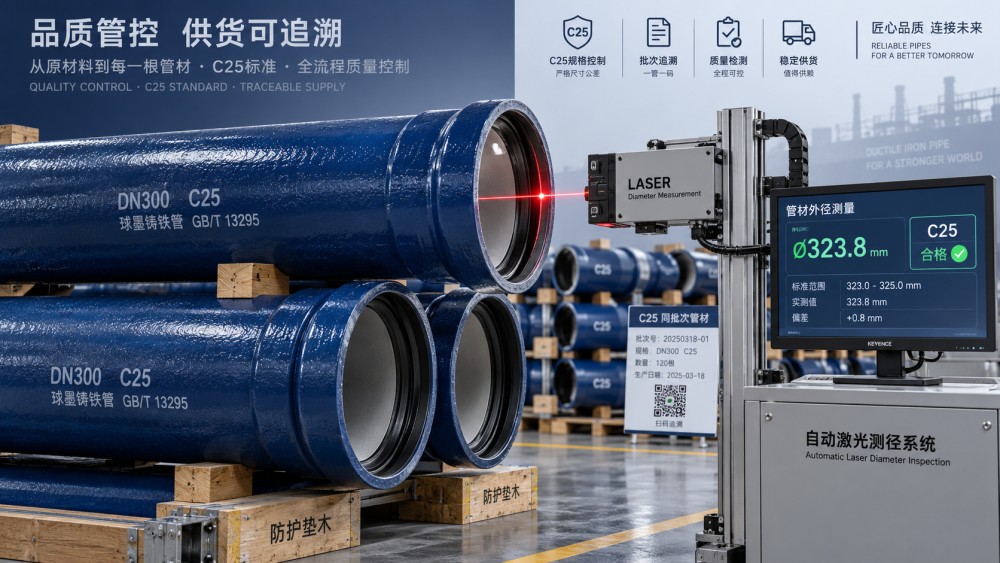 Buyer Checks for C25 Ductile Iron Pipe Specifications and Traceability Buyer Checks for C25 Ductile Iron Pipe Specifications and Traceability