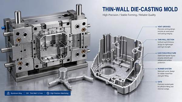Why Mold Design for Die-Casting Fails at Thin Walls
