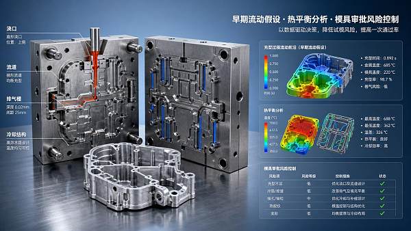 Mold Design for Die-Casting Often Fails in Early Flow Assumptions