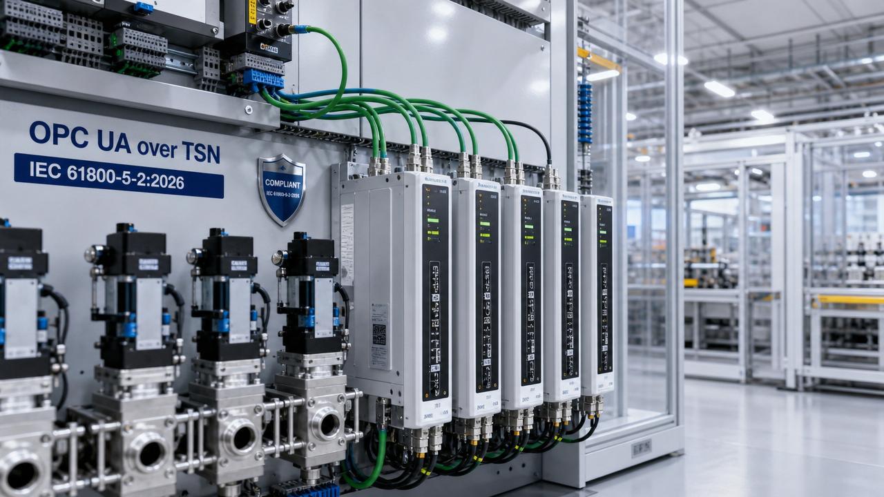 IEC 61800-5-2:2026 Sets OPC UA over TSN Rule