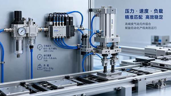 How to Choose Pneumatic Components for Automation Systems: Pressure, Speed, and Load