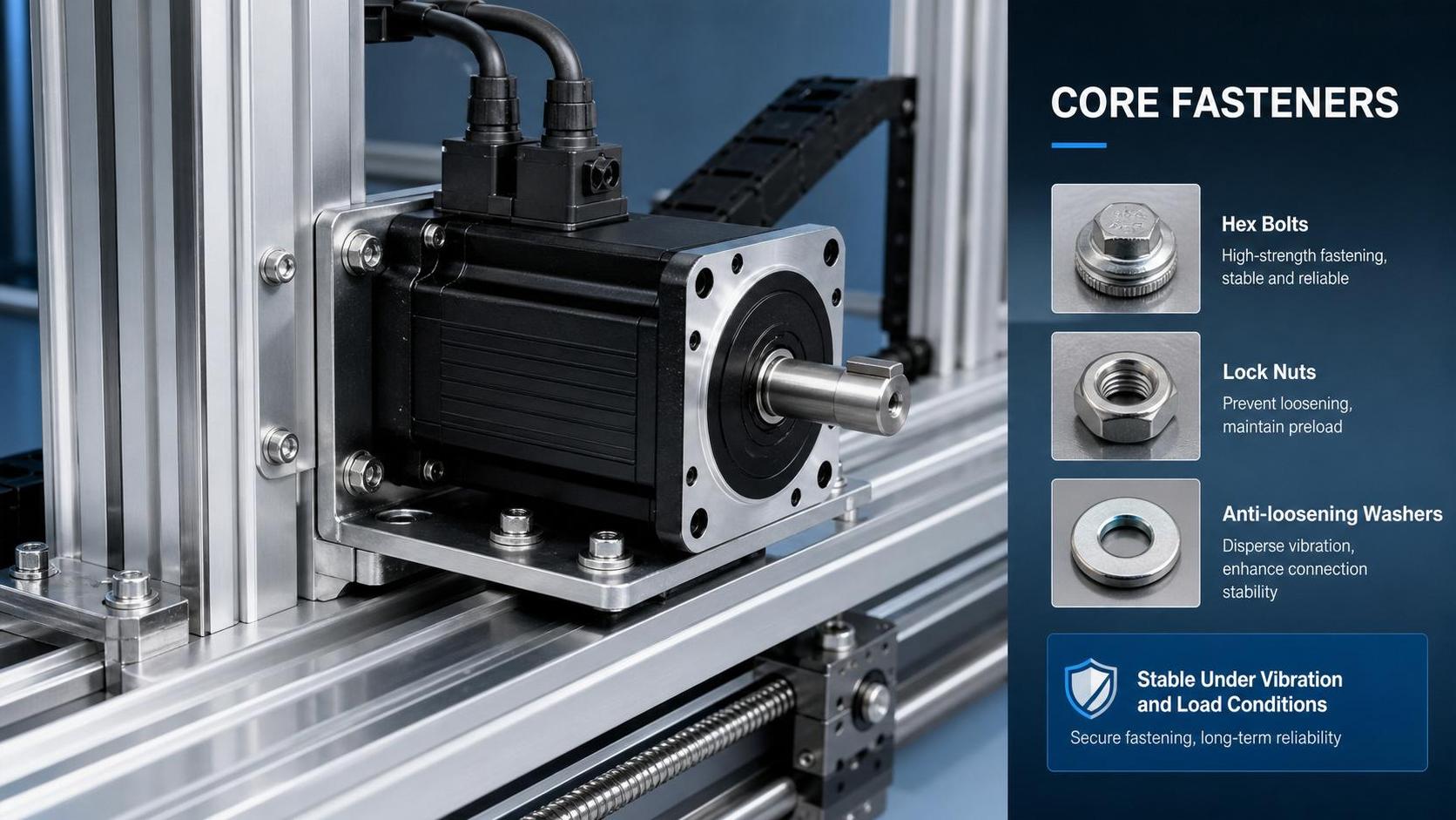 Fasteners for Industrial Automation: How to Choose the Right Type for Vibration and Load