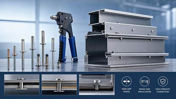 Rivets for Sheet Metal: Types, Grip Range, and When to Use Blind vs Solid Rivets