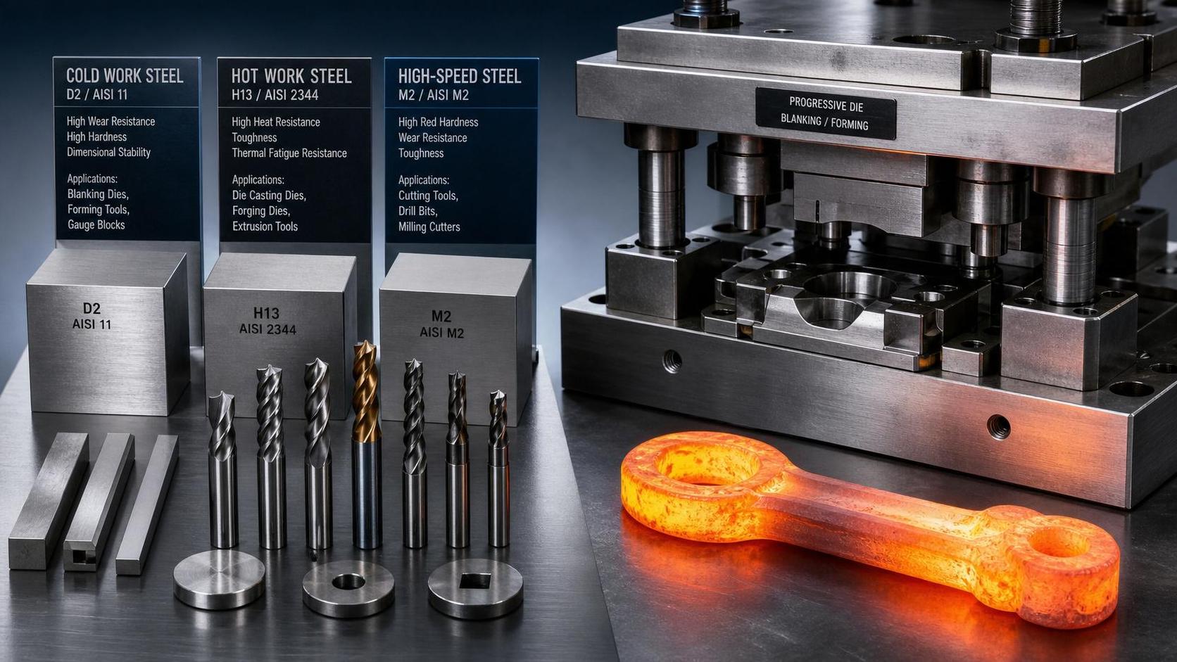 Tool Steel Grades Compared: How to Select the Right Material for Wear and Heat
