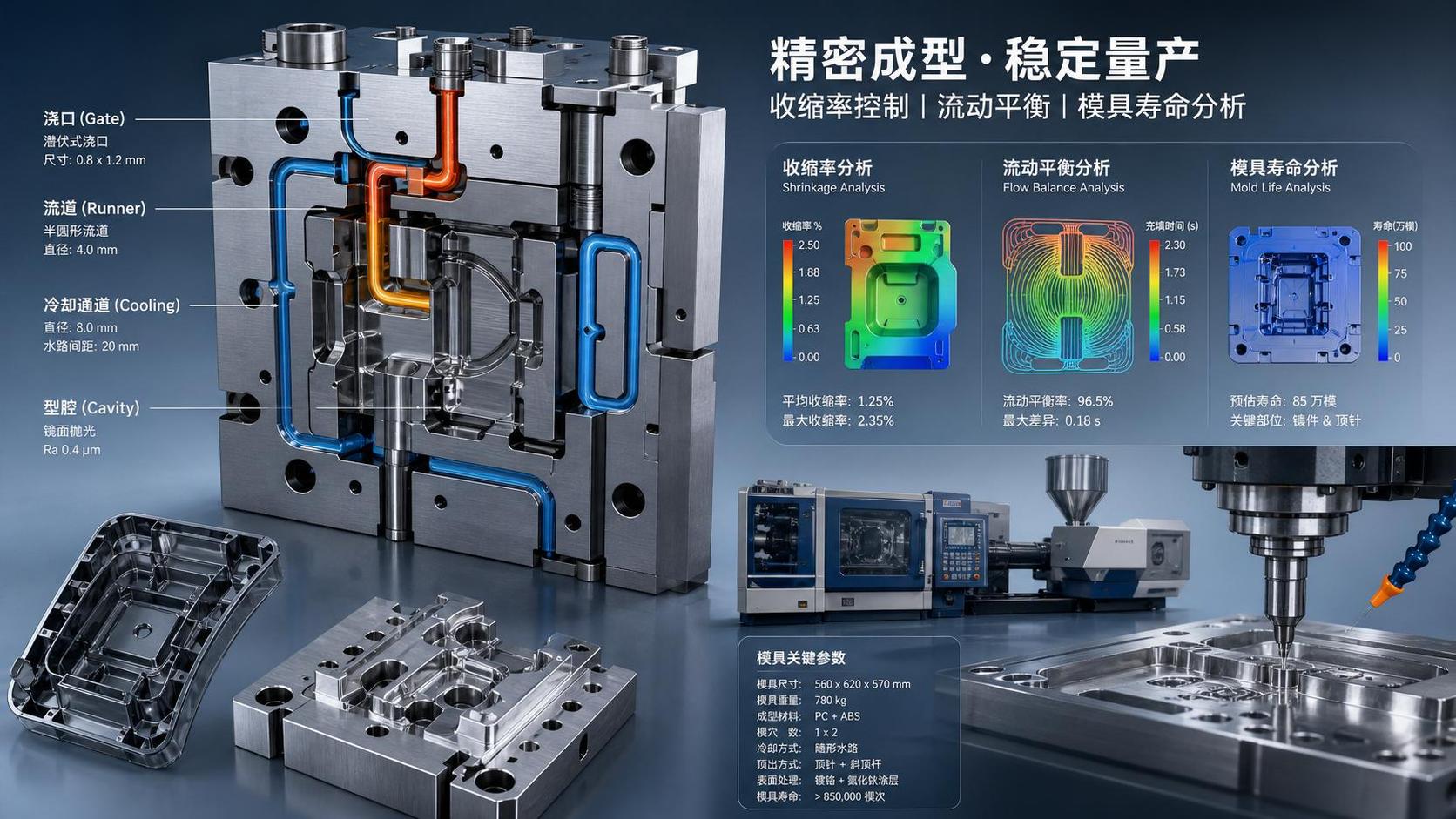 Technical Analysis for Mold Design: Key Factors That Affect Shrinkage, Flow, and Tool Life