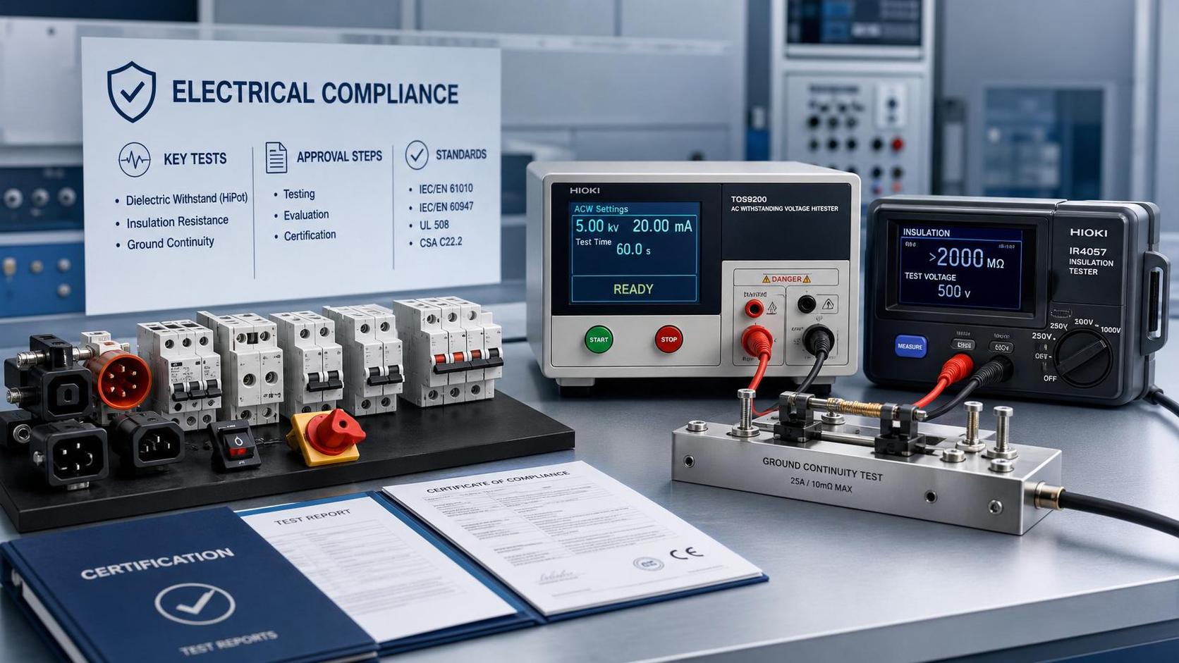 Electrical Compliance Standards for Industrial Products: Key Tests and Approval Steps