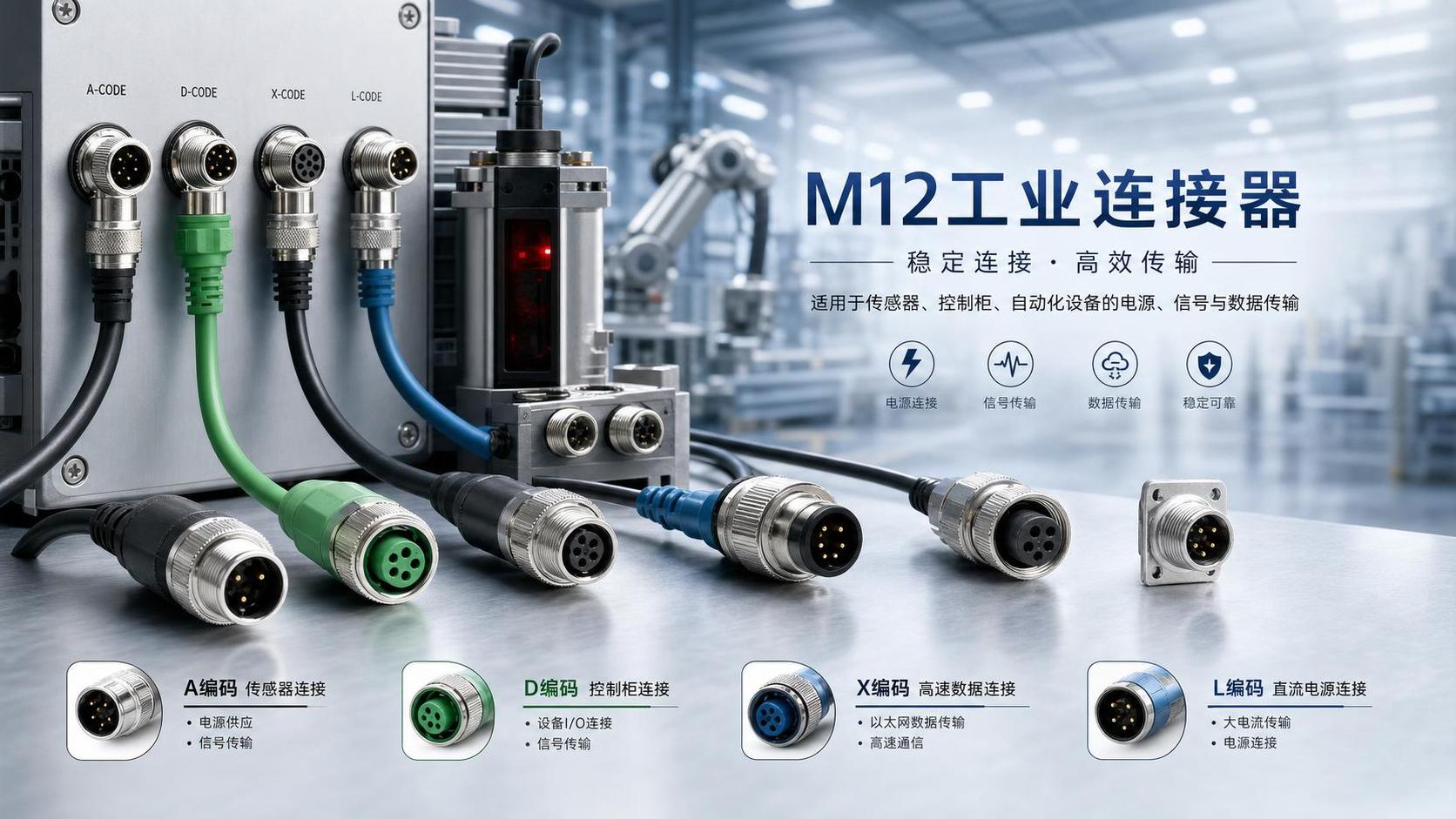 How to Choose M12 Industrial Connectors for Power, Signal, and Harsh Environment Use