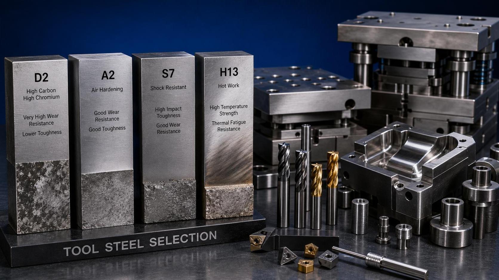 Tool Steel Grades Compared: How to Choose for Wear Resistance vs Toughness