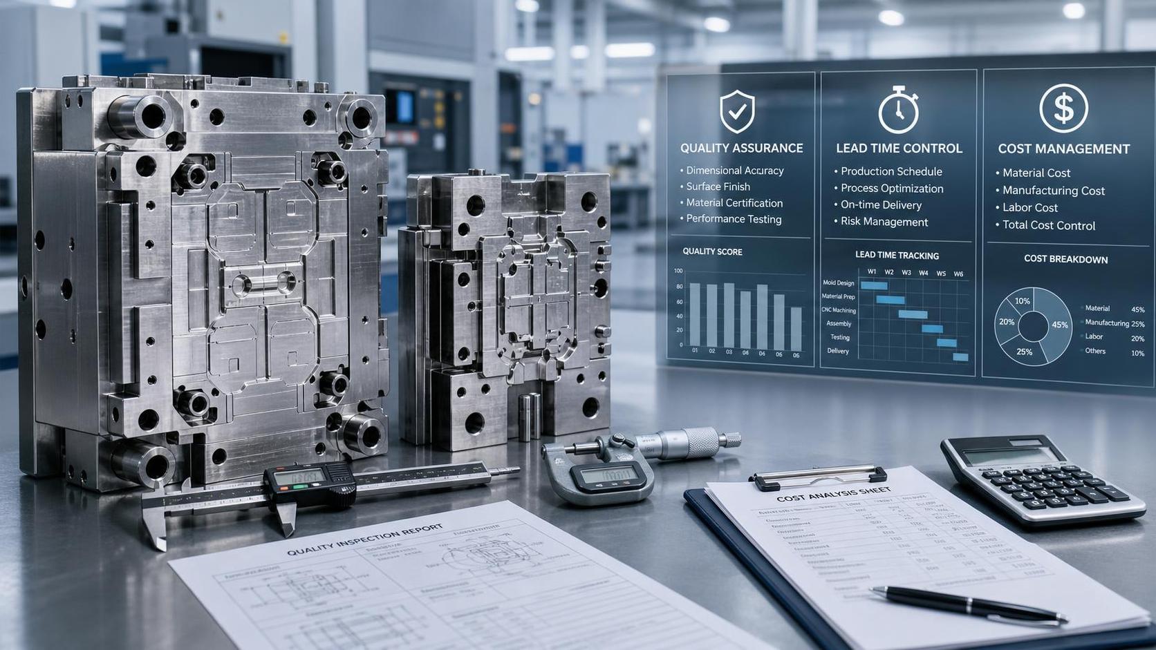 How to Evaluate Molds and Tooling Manufacturers for Quality, Lead Time, and Cost?