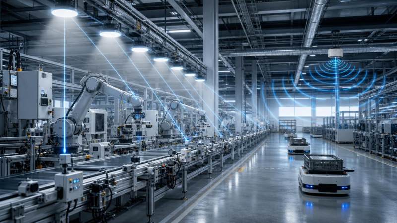 Visible Light Communication vs Wi-Fi in Industrial Sites Visible Light Communication vs Wi-Fi in Industrial Sites