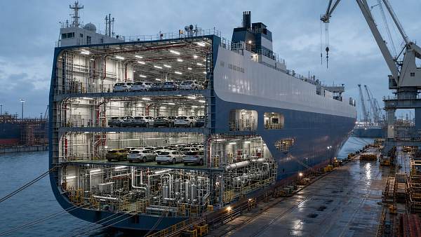 K Line Orders Four LNG Dual-Fuel Car Carriers