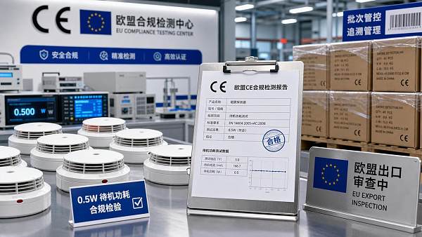 EU Tightens Smoke Detector Standby Power Limit to 0.5W