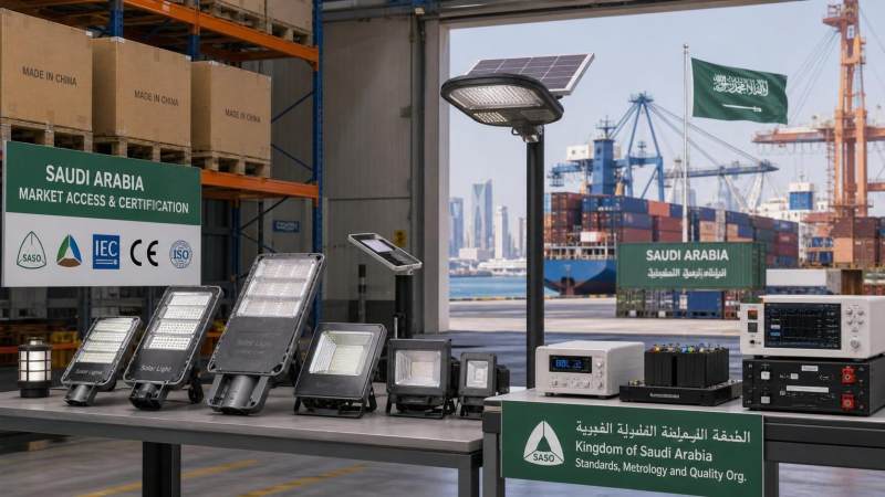 Saudi Rule Tightens Solar Lighting Entry From July 2026