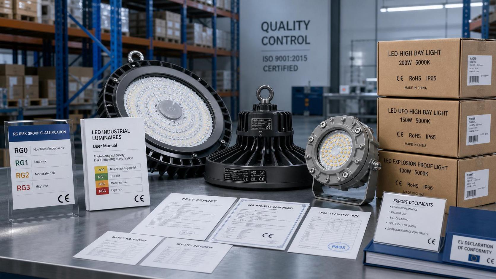 EU CE Rule Requires RG0-RG3 Labels on LED Industrial Lights