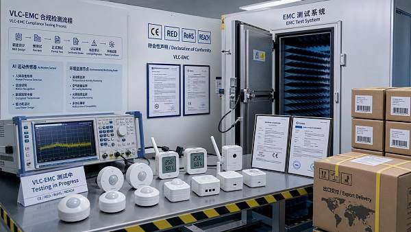 EU CE Rule Takes Effect for Smart Nodes VLC-EMC Test