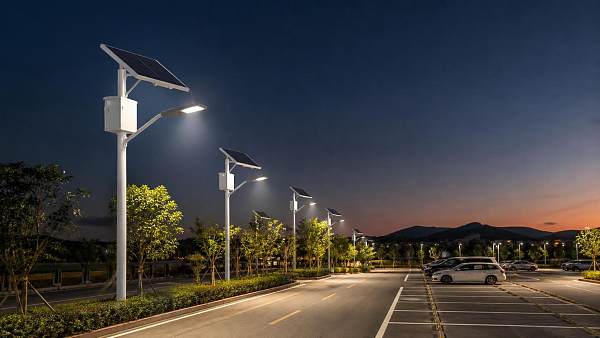 When does solar lighting for parking lot projects pay off better than grid power