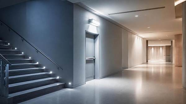 How should public safety lighting design support safe emergency egress?