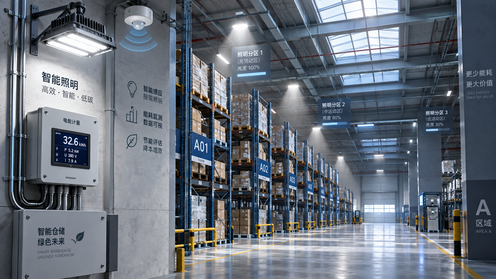 How to calculate the payback period for smart lighting for warehouses
