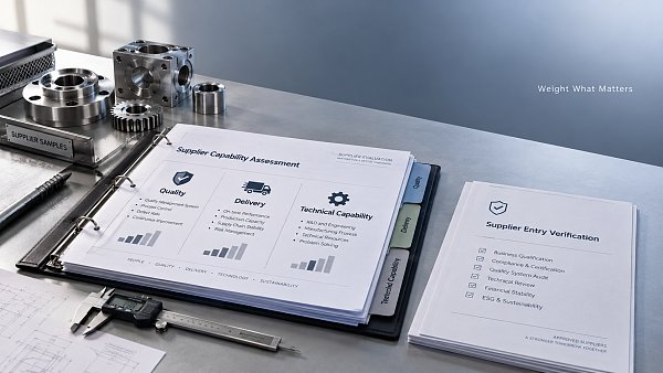 How to assign weights to criteria in supplier capability scoring