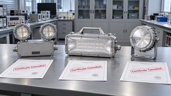 Certificates Cancelled for Three Shenyang Northern Explosion-Proof Emergency Lights