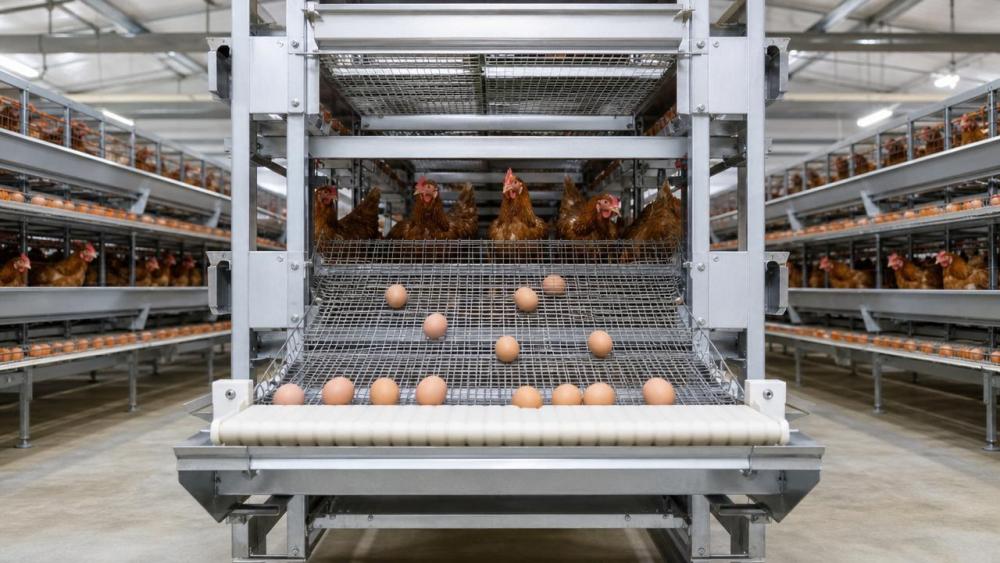 Chicken Cage Design Factors That Help Reduce Egg Breakage
