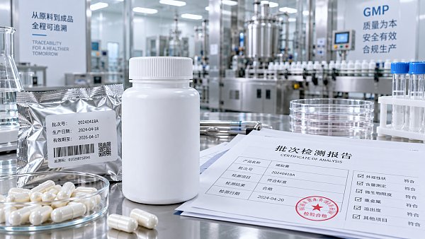 What evidence supports quality compliance for supplements made in China?