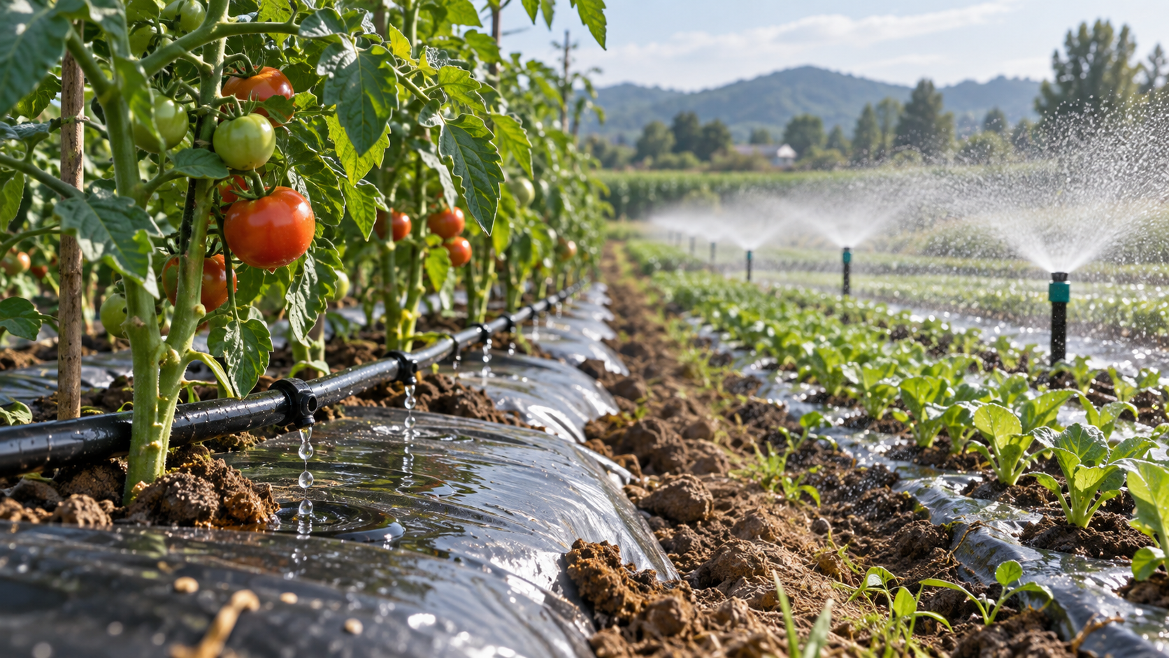 How to Choose Between Sprinkler and Drip Irrigation by Crop Type