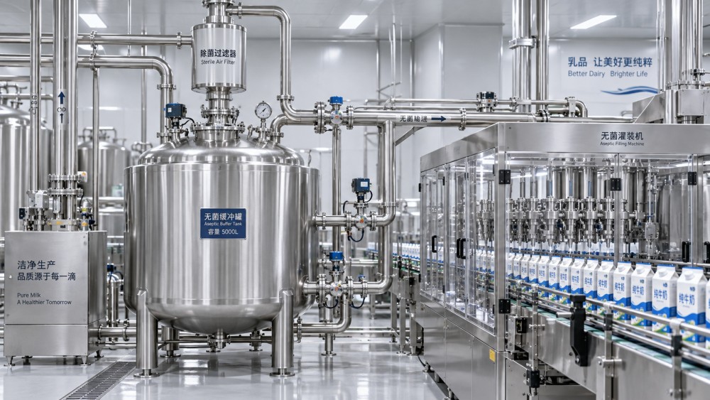 When does hygienic dairy equipment need aseptic capability?