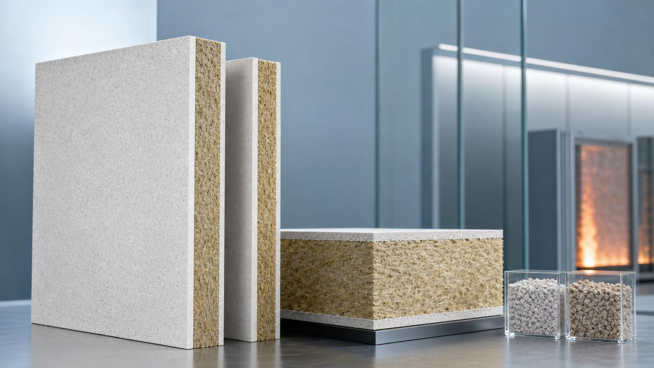 Material science applications improving fire-safe panels
