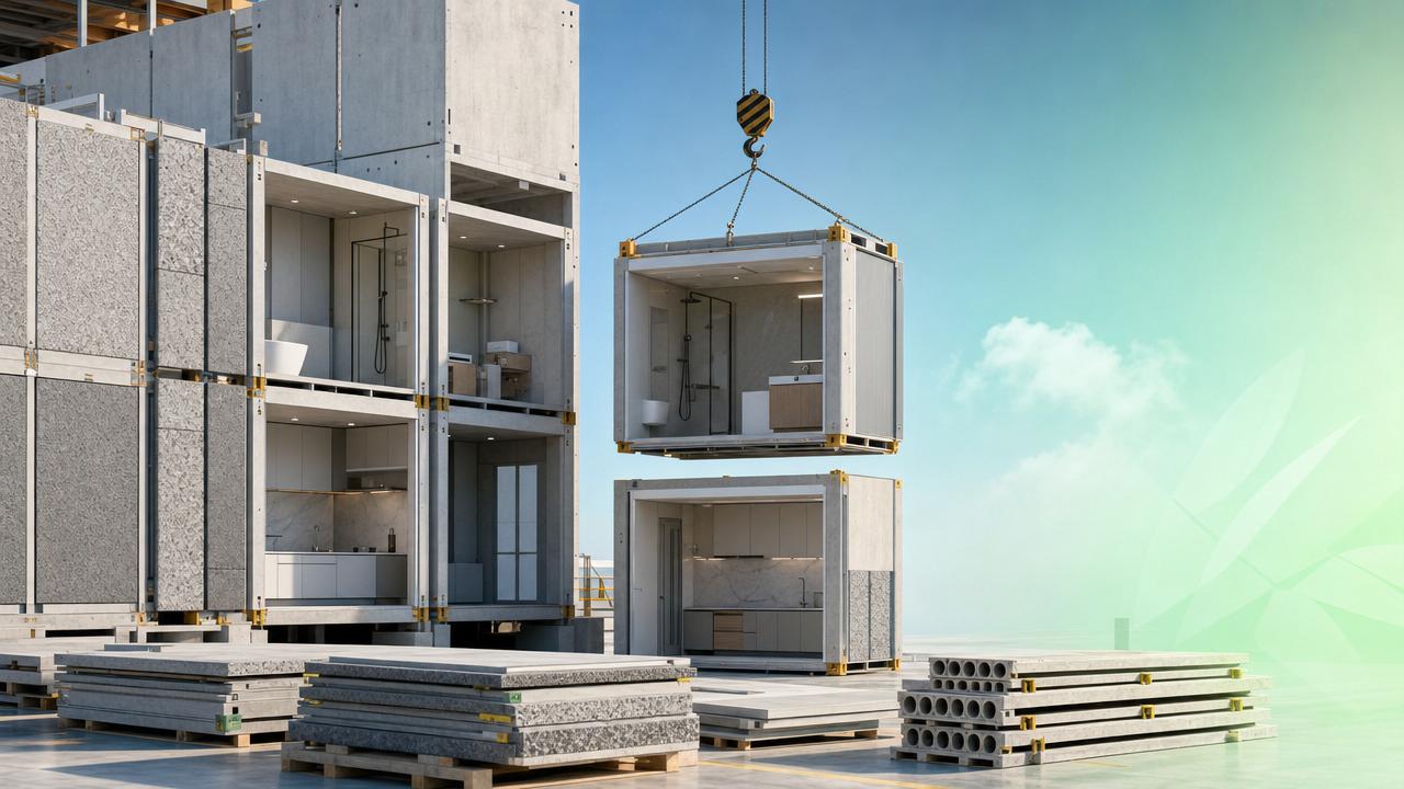 Which material innovations cut waste in new construction