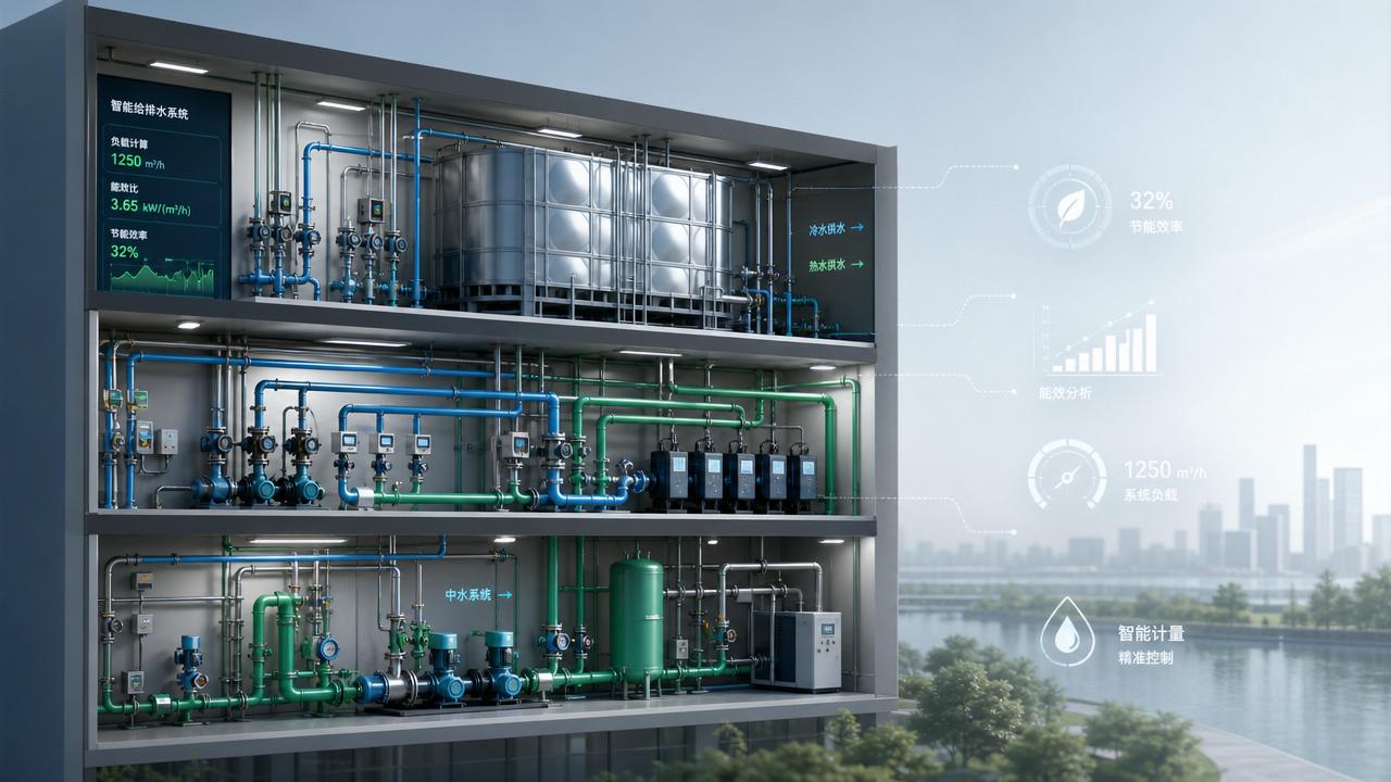 Hydraulic Design for Sustainable Buildings: Key Load, Flow, and Efficiency Factors