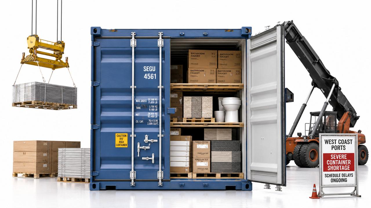 Tighter West Coast Capacity Delays Building Materials