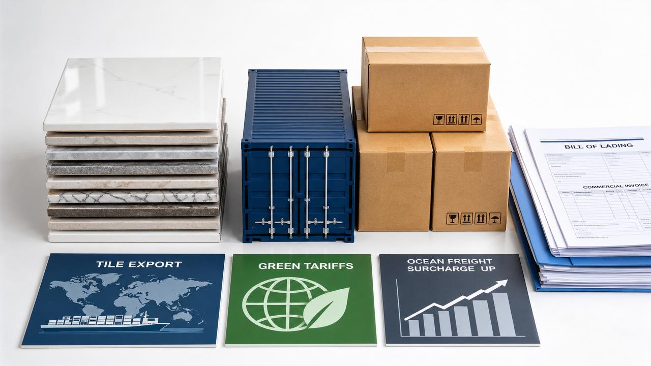 Tile Export Prices Rise on Green Tariffs, Freight Surcharges