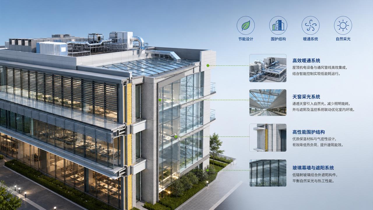 Energy-Efficient Architecture Design Guide: How to Compare Envelope, HVAC, and Daylighting