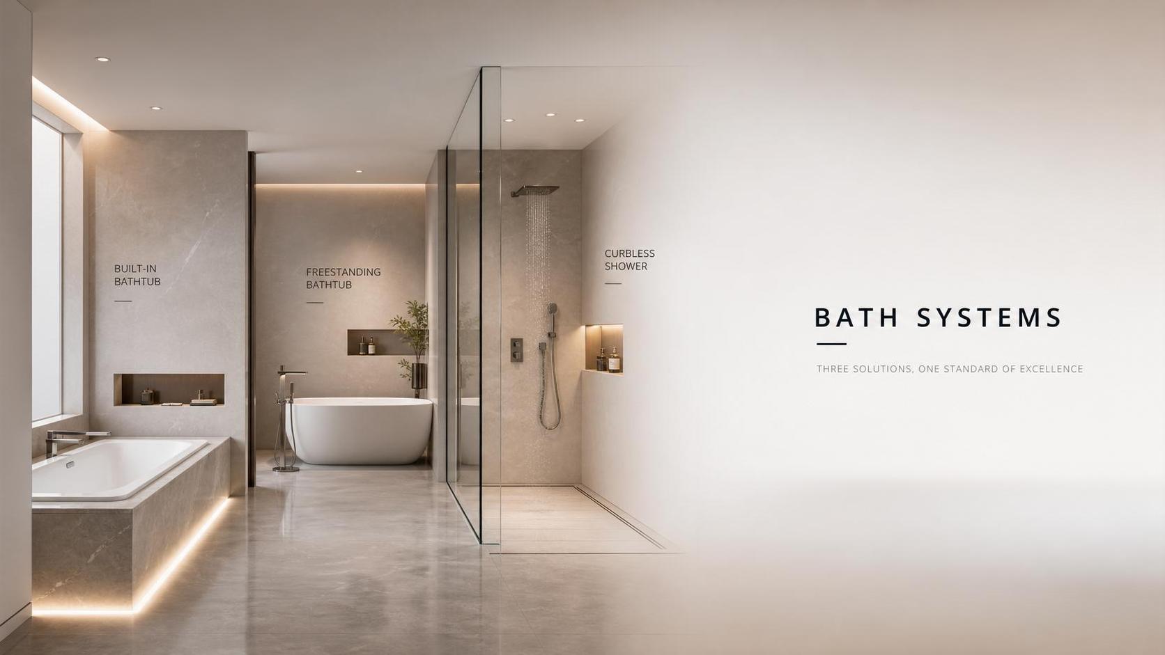 Bath Systems Guide: Types, Space Requirements, and Installation Differences