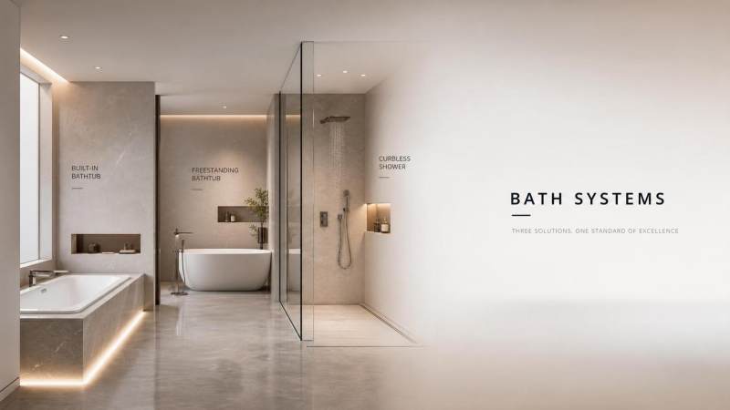 Bath Systems Guide: Types, Space Requirements, and Installation Differences