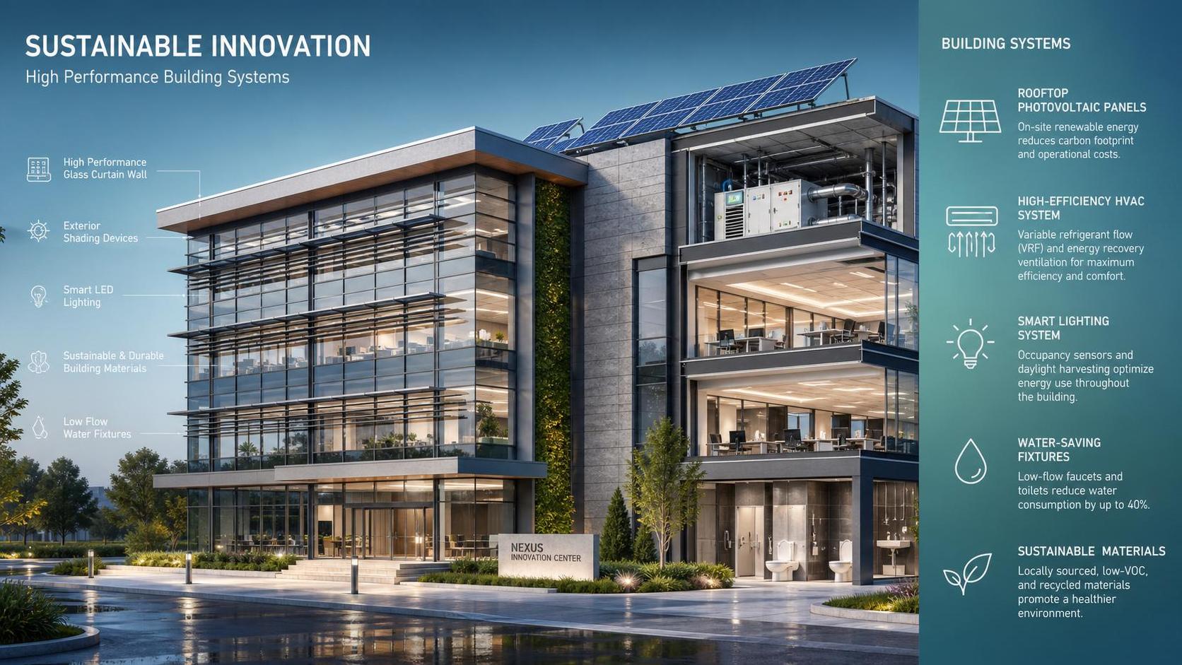 Energy-Efficient Architecture Systems: Best-Fit Options for New Commercial Buildings