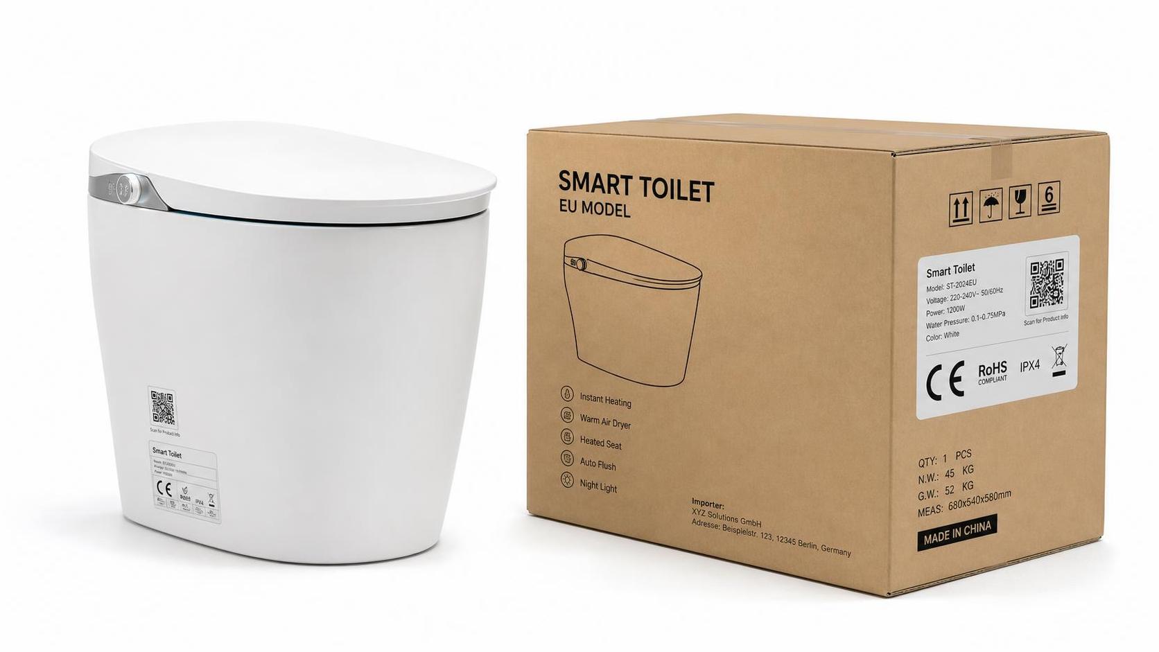 EU CE Rule Takes Effect: QR Codes Required for Smart Toilets EU CE Rule Takes Effect: QR Codes Required for Smart Toilets