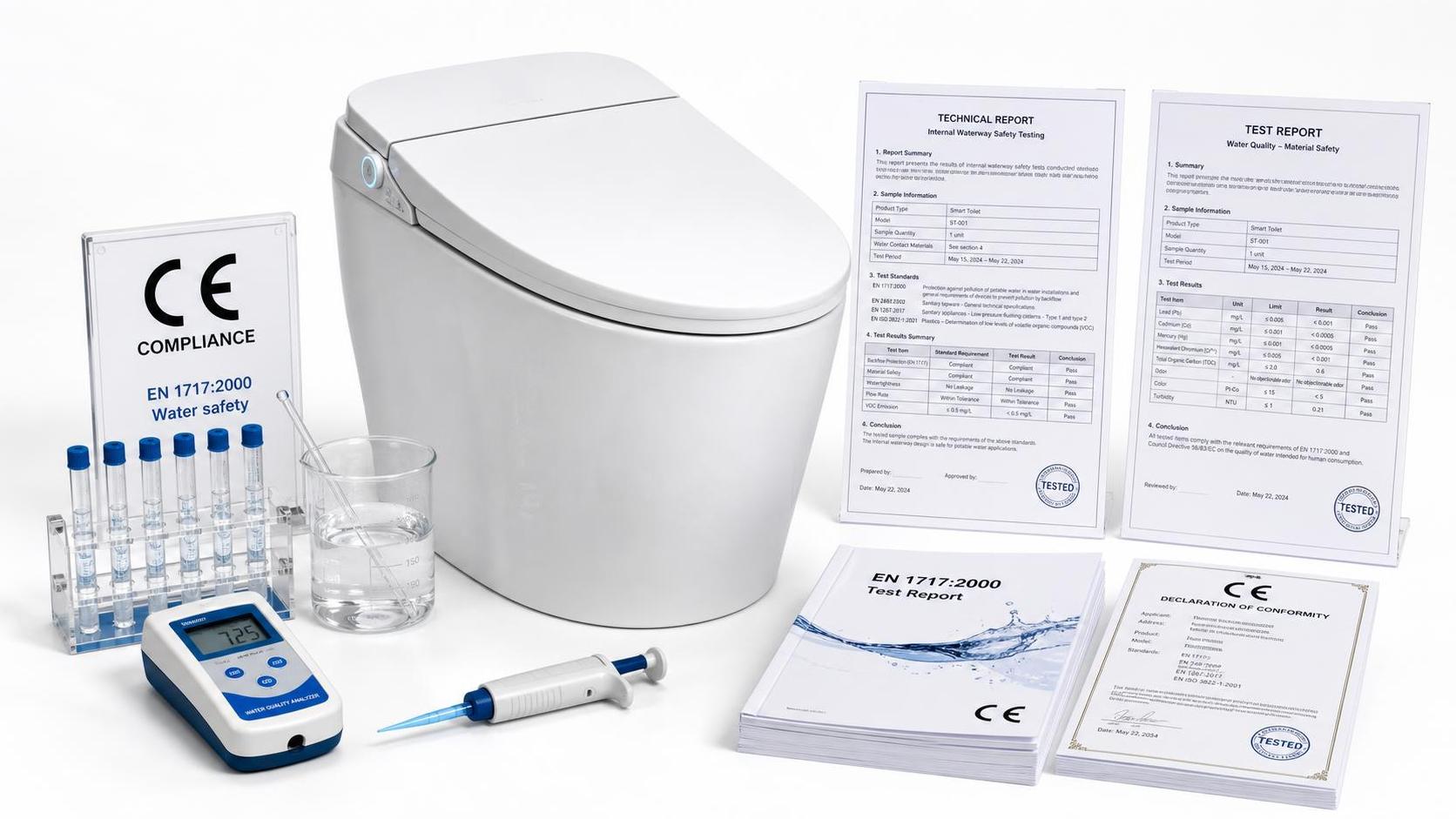 EU CE Rule Requires Water Safety Reports for Smart Toilets