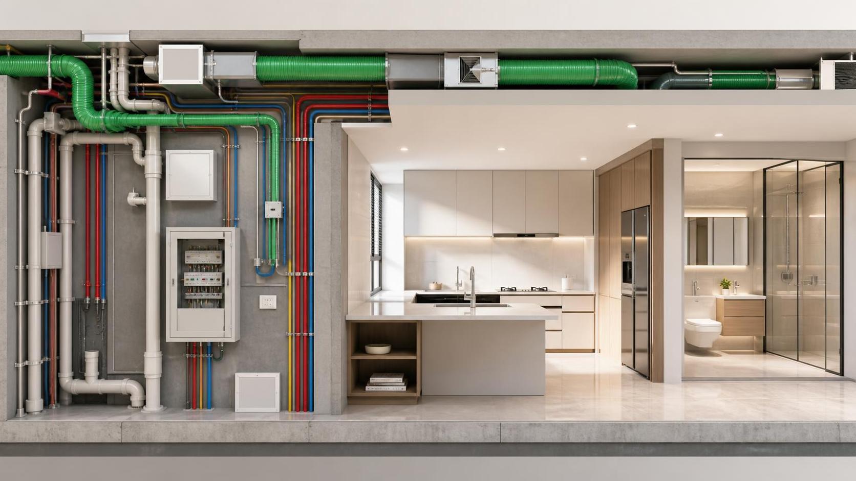 Residential Building Systems Guide: How to Coordinate HVAC, Plumbing, and Electrical