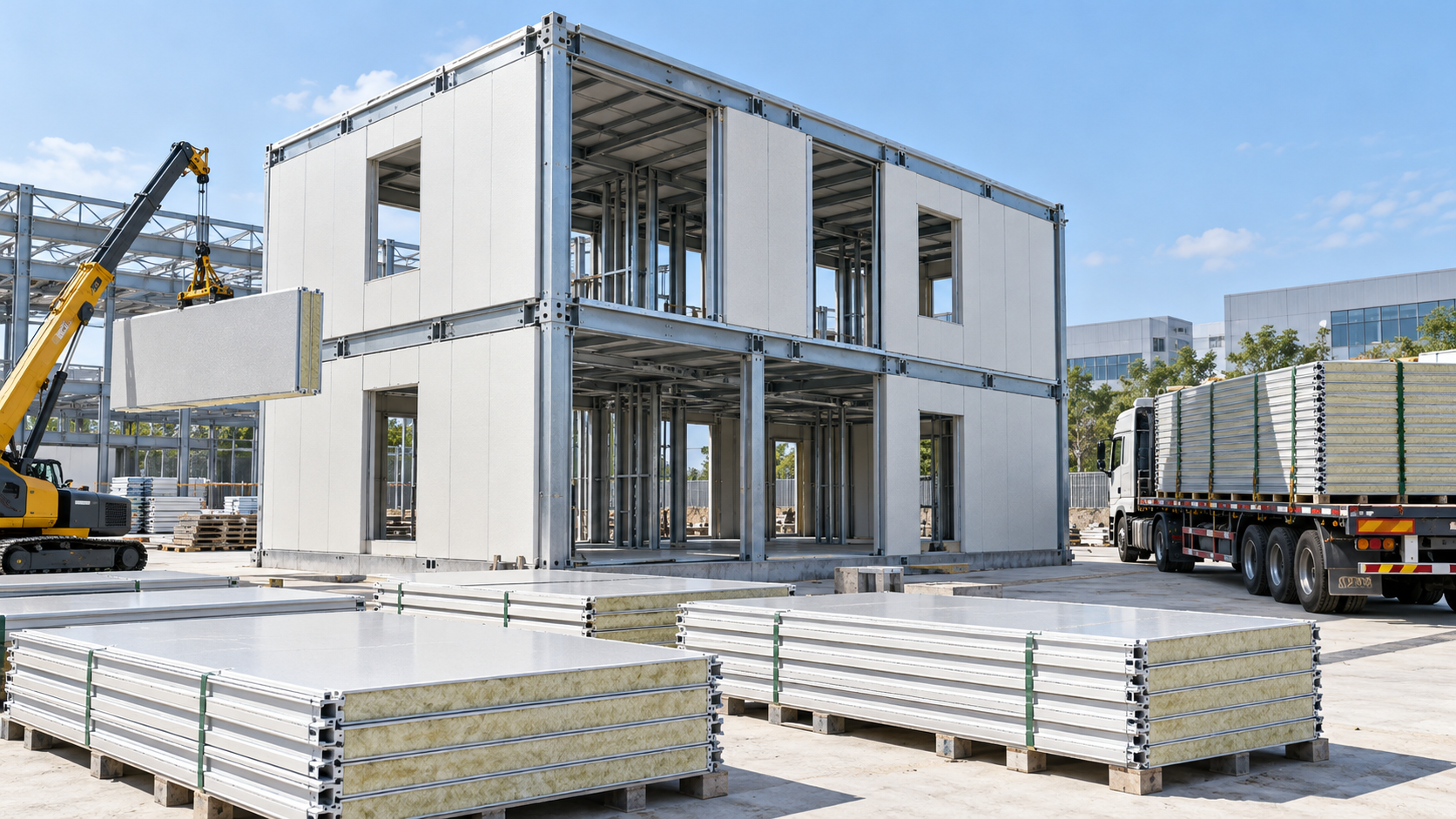 When Does Lightweight Building Construction Reduce Structural and Delivery Costs?