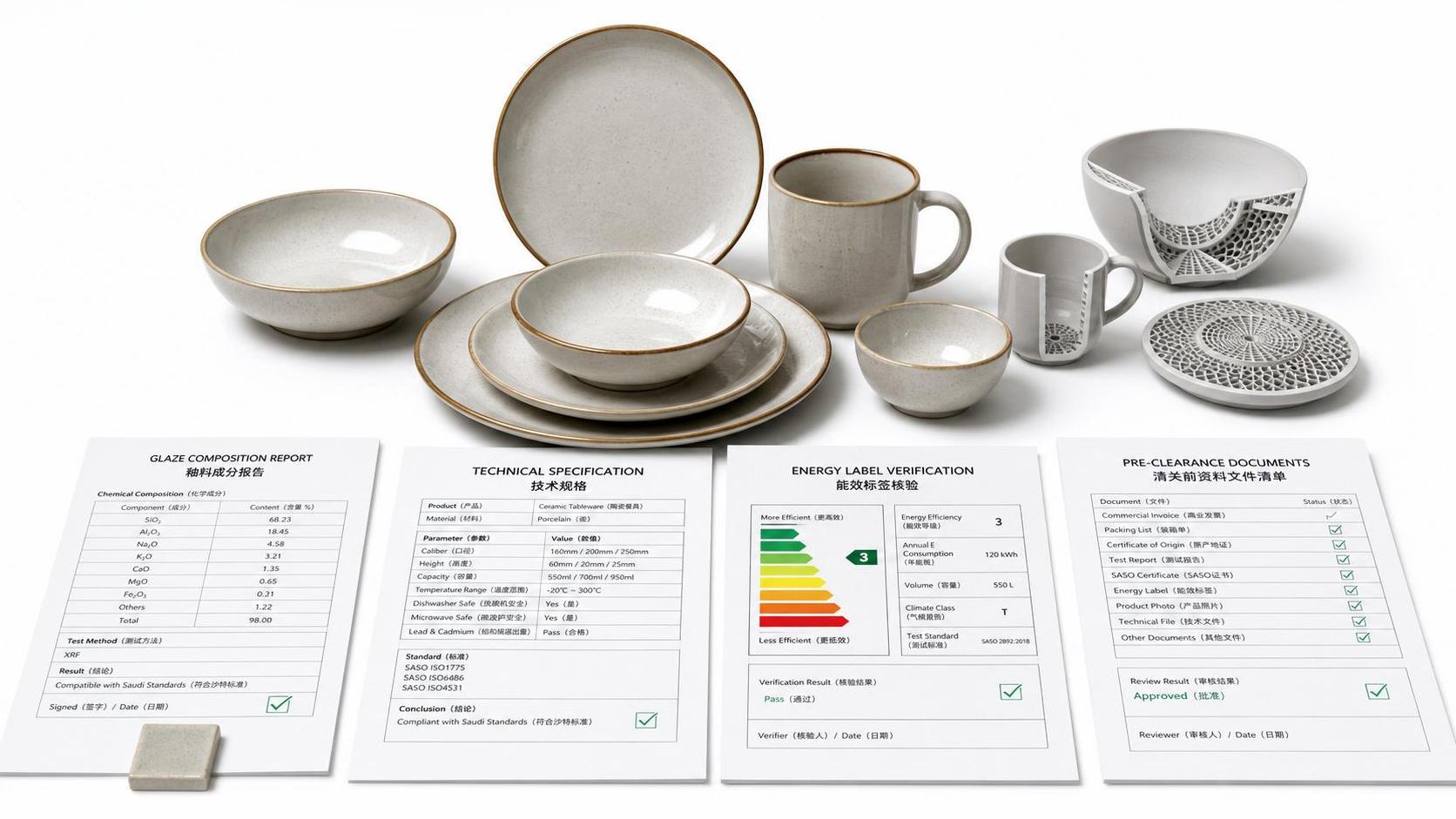 Saudi SASO Rolls Out AI Checks for Ceramic Tableware Labels
