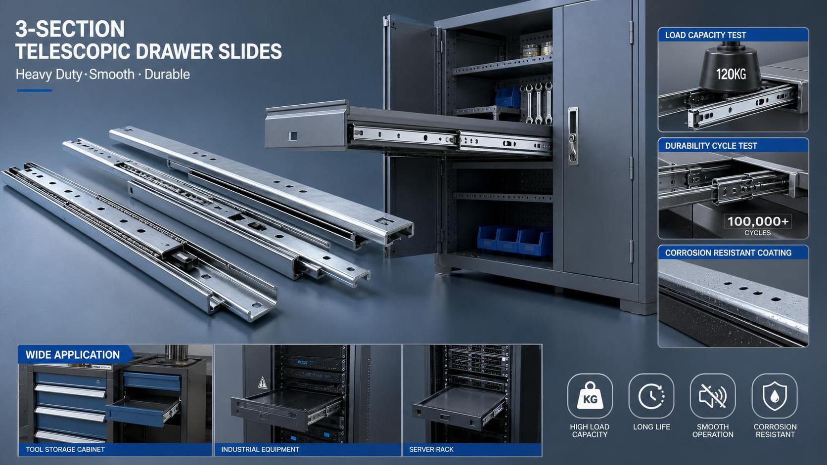 How to Compare Telescopic Drawer Slides in Southeast Asia by Load and Lifespan